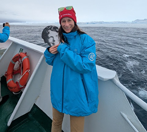 Julia Lindow in Antartica